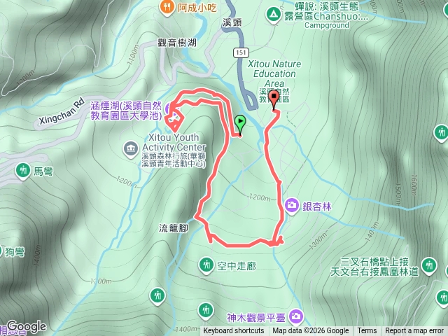 溪頭大學池步道預覽圖