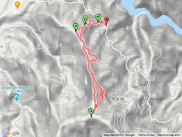 白賓山與真笠東北峰