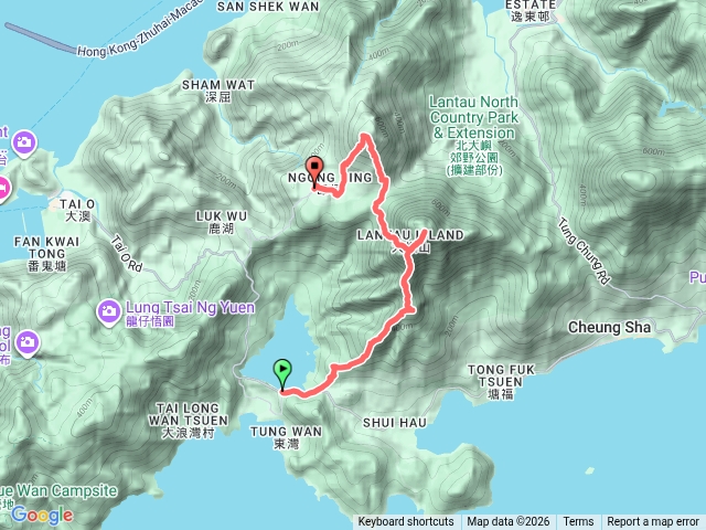 香港中狗牙～彌陀山4連山蹤走