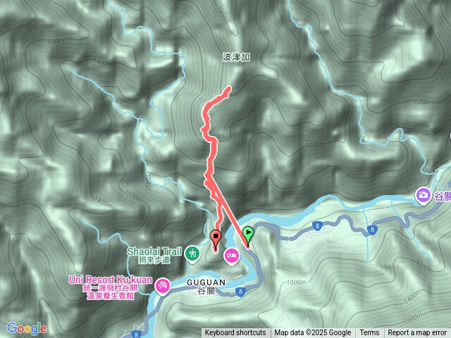 谷關七雄波津加山