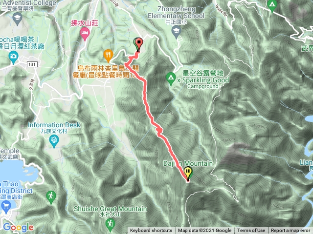 日月潭過坑大尖山