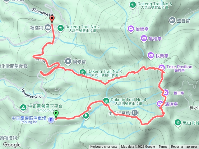 大坑453路線預覽圖