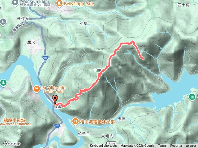 直潭山直潭山東北峰翡翠水庫展望點原路折返預覽圖