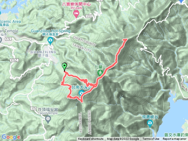 九龍山、崩山、凍仔頂山、大凍山連走