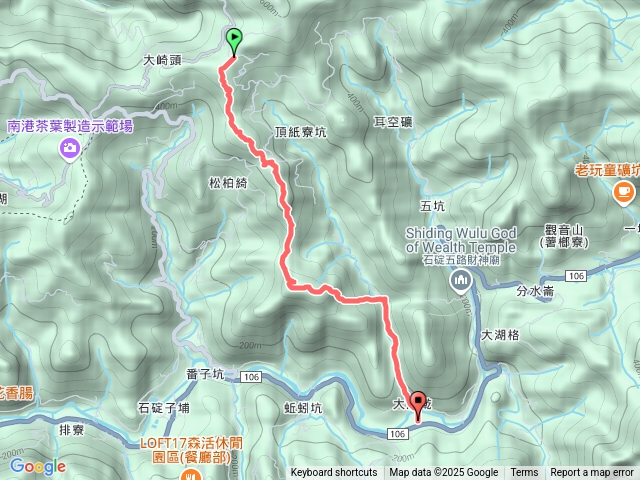 紙寮山→松柏崎(三板橋)→雞冠山預覽圖