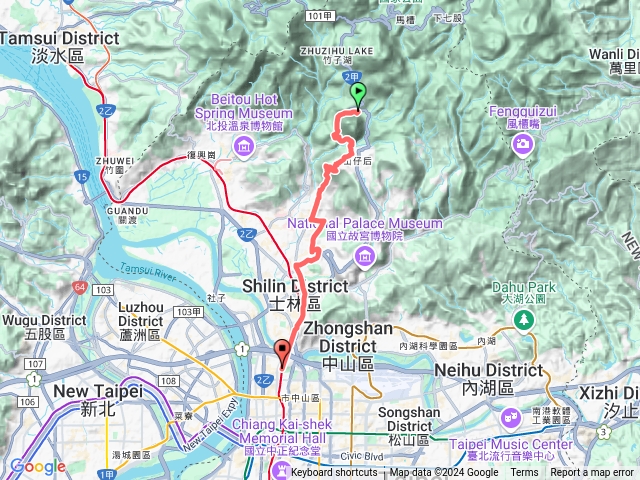 20240919陽明山公車總站文化大學天母水管路步道天母圓環