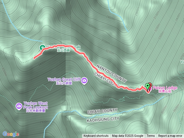 玉山西峰來回排雲山莊預覽圖