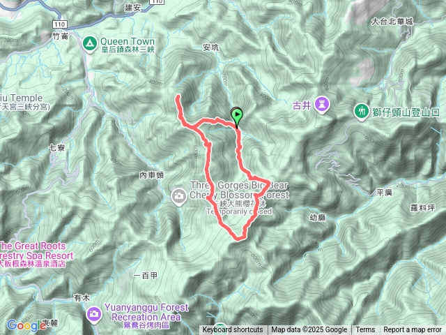 新北市三峽區 竹坑山北峰-竹坑山-雙港仔山西峰-竹崙山-雙港仔山-雙港仔山東峰O型