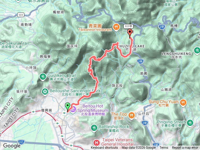 陽明山尋印者中正山步道、水車寮步道，順訪猴崁水圳步道預覽圖