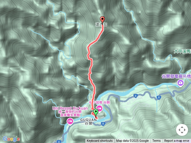 谷關七雄波津加山