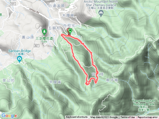 2021110 五腳松古道-金孔坪-紅葉谷瀑布-內柑宅古道 O型