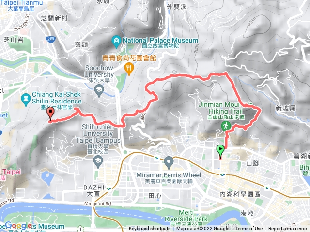 金劍縱走金面山劍潭山
