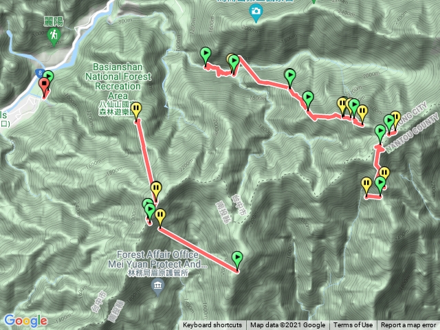 978(谷關基隆山-九仙山-八仙山)