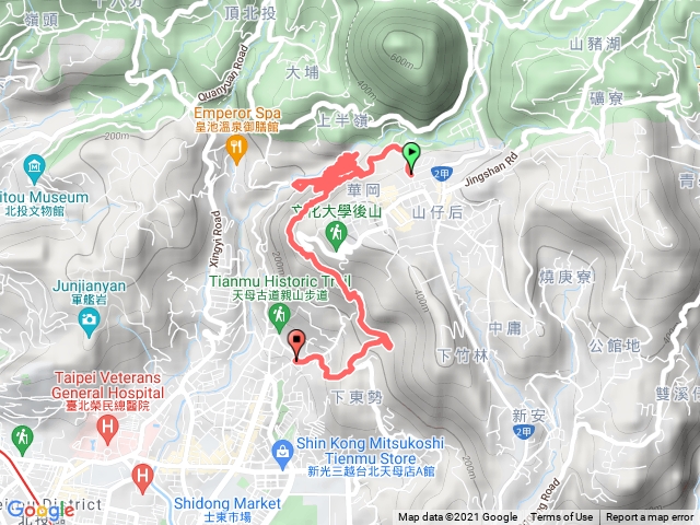 天母翠峰瀑布(天母山）
