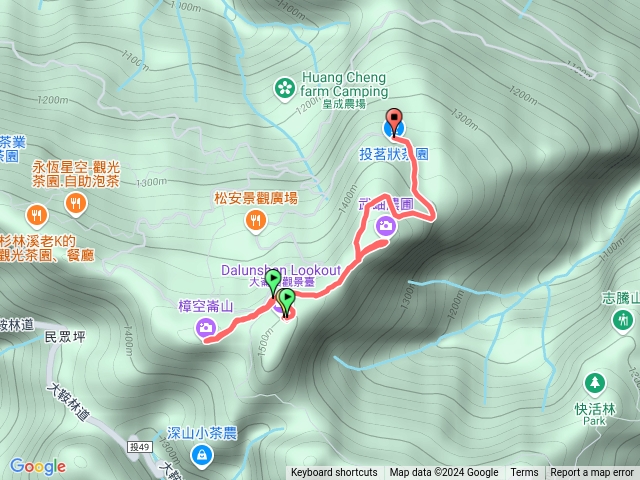 大崙頭山，貓冬望山，樟空崙山預覽圖