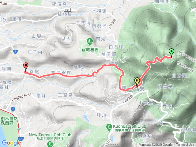 向天山至輕軌淡金鄧公站