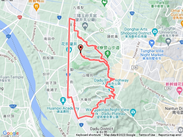 🔺台中/龍井駅▶️大肚駅：竹坑南寮古道➡️「竹坑山」➡️瑞井古井挑水古道➡️大肚萬里長城步道