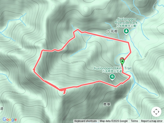 九芎根山(主/西北)環走預覽圖