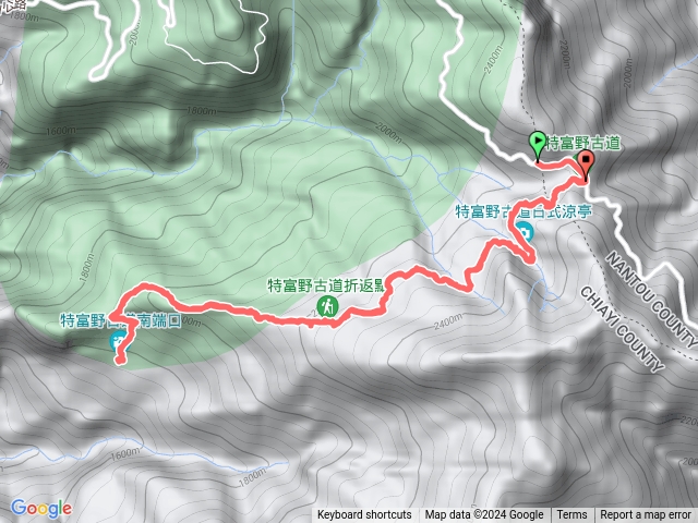 特富野古道 自忠進-南端-自忠出