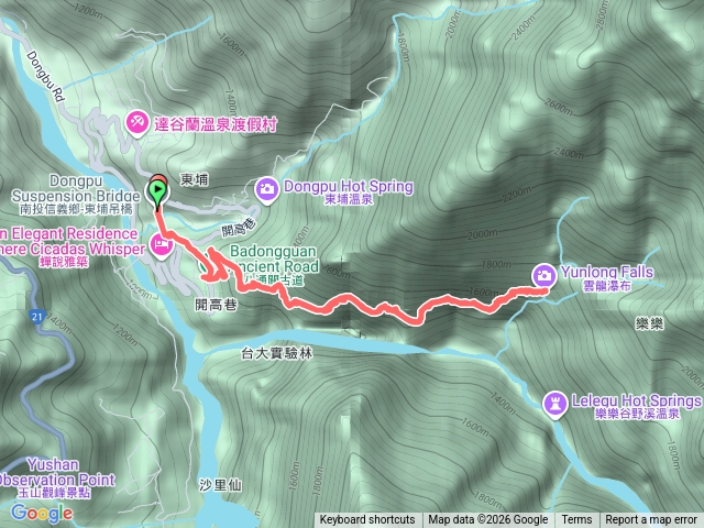 東埔八通關-雲龍瀑布