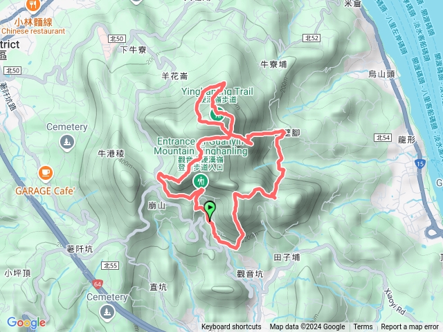 五登_小北插_東明宮_石壁腳_旺寮_大英雄_硬漢嶺_北橫5段_牛寮埔古道_358腰繞_小鷹尖