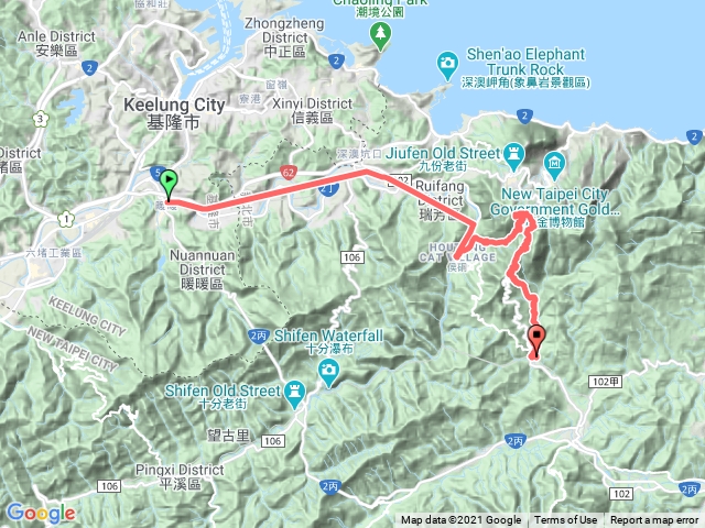 暖暖-大粗坑-金字碑-牡˙車站