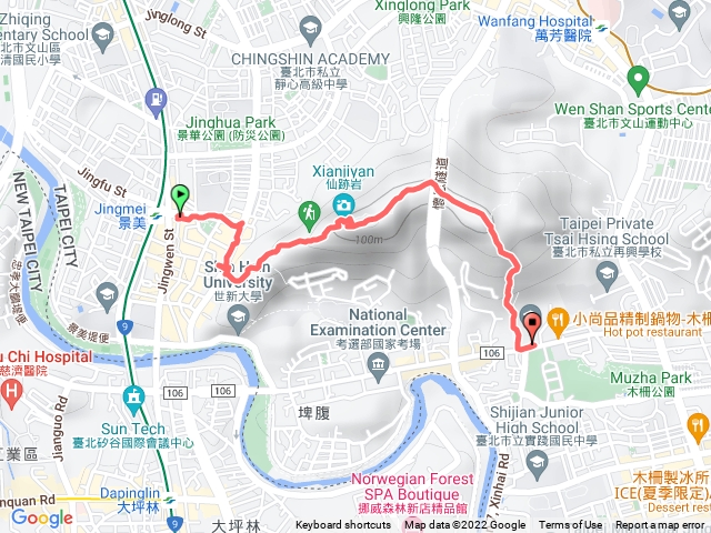 瞎妹爬仙跡岩想著玉山