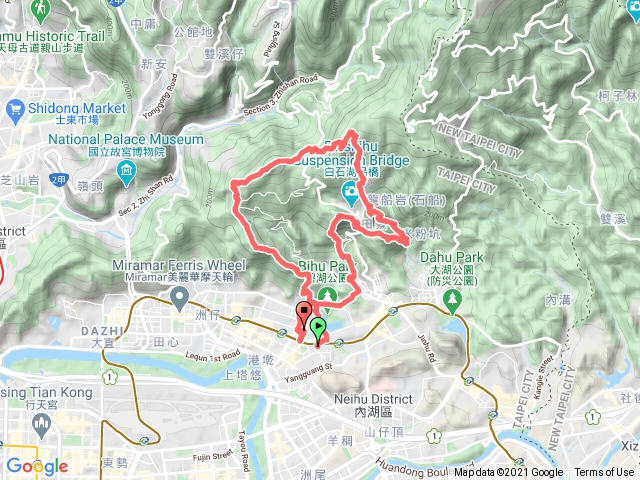 內湖2崙3尖5峰-O型縱走