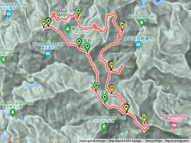 2-12_13西大武舊筏彎步道大武山西稜(真笠山鱈葉根山日湯真山)大暴走