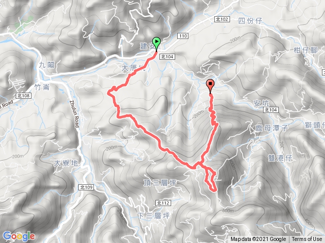 20210202 大厝坑山、竹崙山、麒麟山連走