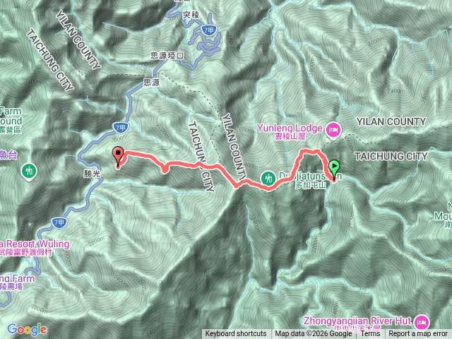 D4-南湖溪山屋-勝光登山口