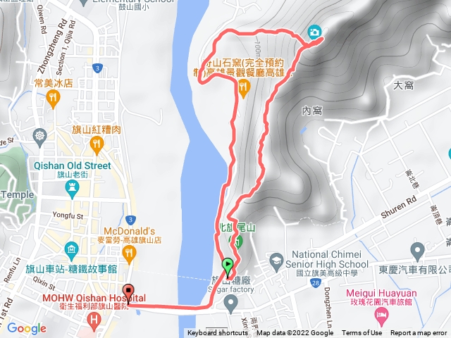 旗尾山一上三下