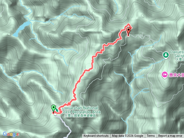 稍來小雪山國家步道（收費站-船型山-木馬古道叉）