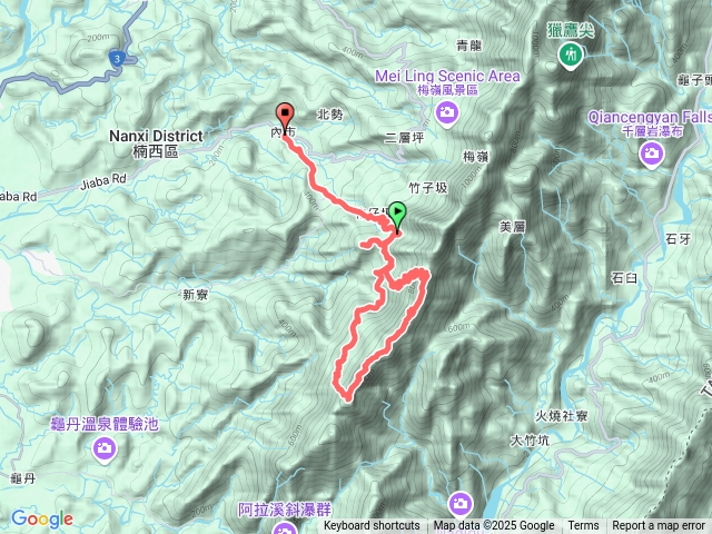 由花瓣山北峰縱走竹子圾山O繞順登東麻竹湖山20250107預覽圖