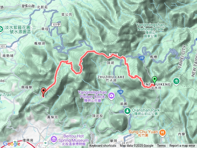 冷水坑-七星山-大屯山-二子坪-清天宮
