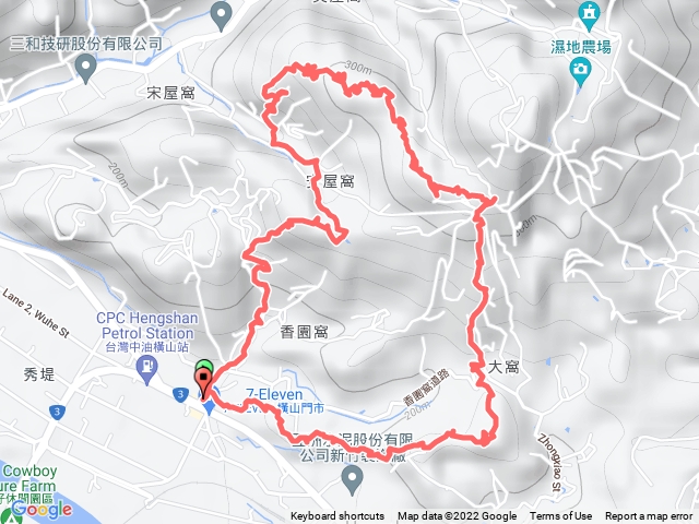 大肚庄(山)+鹿寮坑山+龍眼園窩山