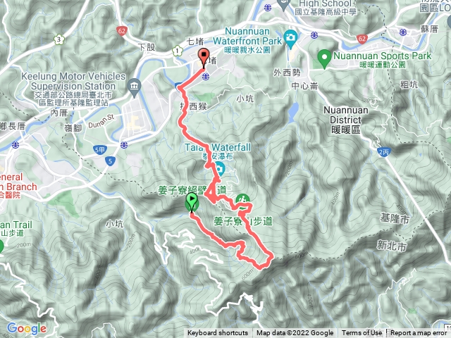 姜子寮山U走：姜子寮古道/經絕壁/上姜子寮山/下泰安瀑布/回七堵車站  一路走來