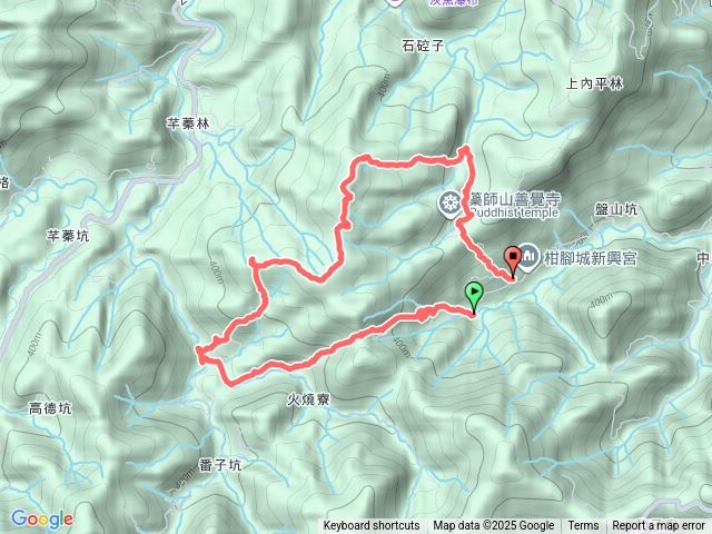 盤山坑古道、石古井、青林山、畝畝山、石硿子古道O形