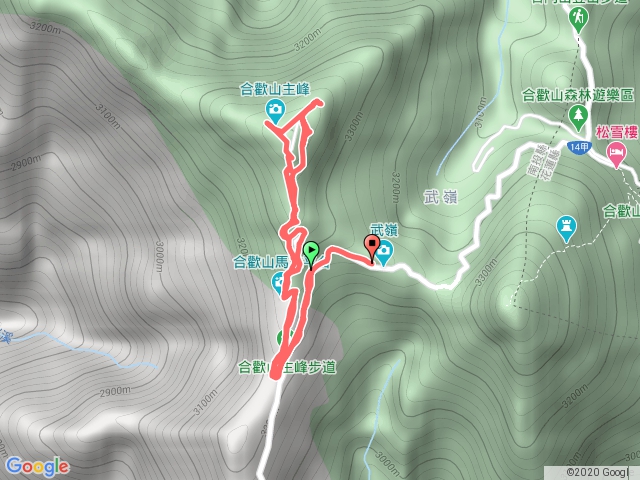 武嶺-合歡山主峰