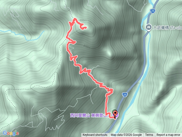 西阿里關山（小林里東側登山口原路往返）預覽圖