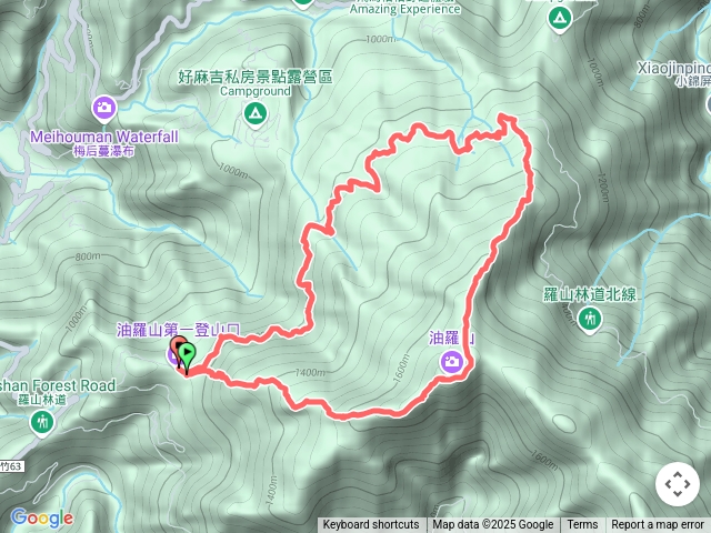 20250301 五峰 油羅山大O型縱走 (第1登山口上、第3登山口下)