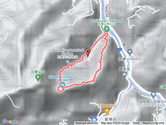五寮尖（只到峭壁雄峰、牛背岩）