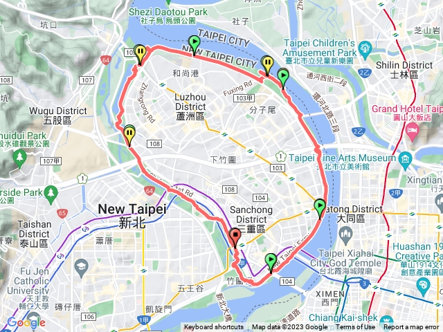 二重疏洪通河堤（蘆洲，三重）