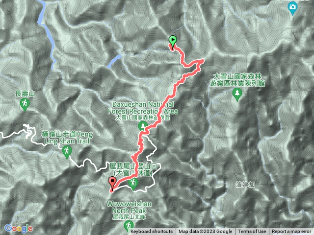 210林道上2432峰、船型山、稍來山到30.5K