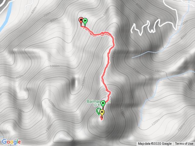 20201212白毛山登山口至三角點