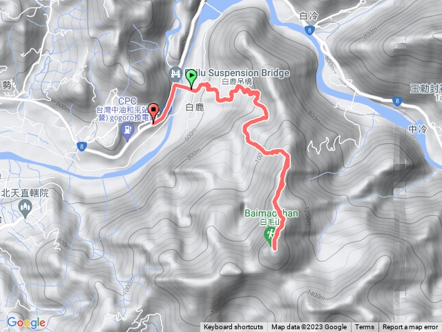 白鹿吊橋 - 白毛山