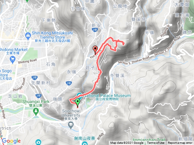 故宮上尾崙山下綠園