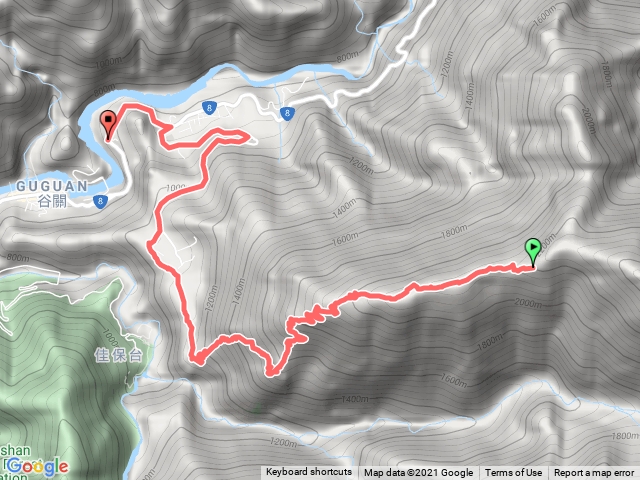 馬崙山第三涼亭~八壯士支線登山口