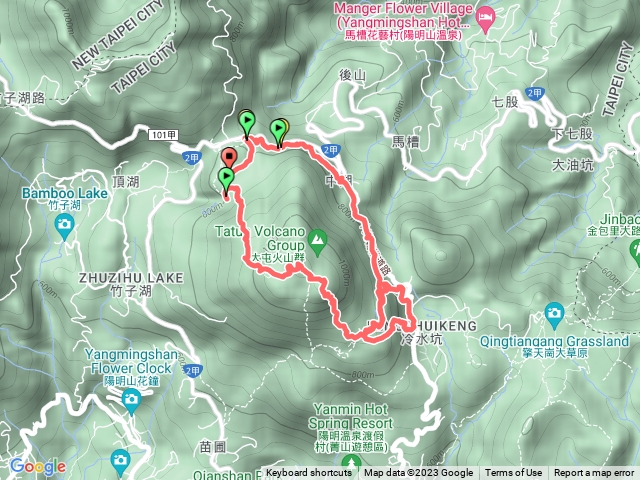 230807-小百岳#002七星山+雙坑O繞（小油坑-冷水坑），美美兔享受風大的痛快。