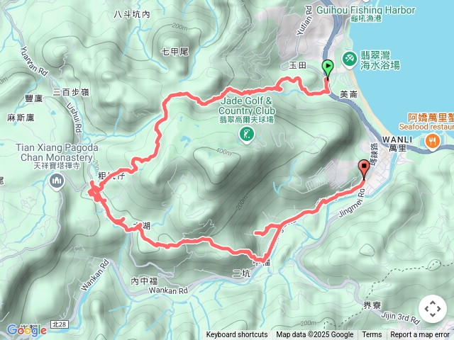 萬里玉田古道-鏡湖-大湖越嶺古道-瑪鋉溪-六坑煤礦-萬金杜鵑花道